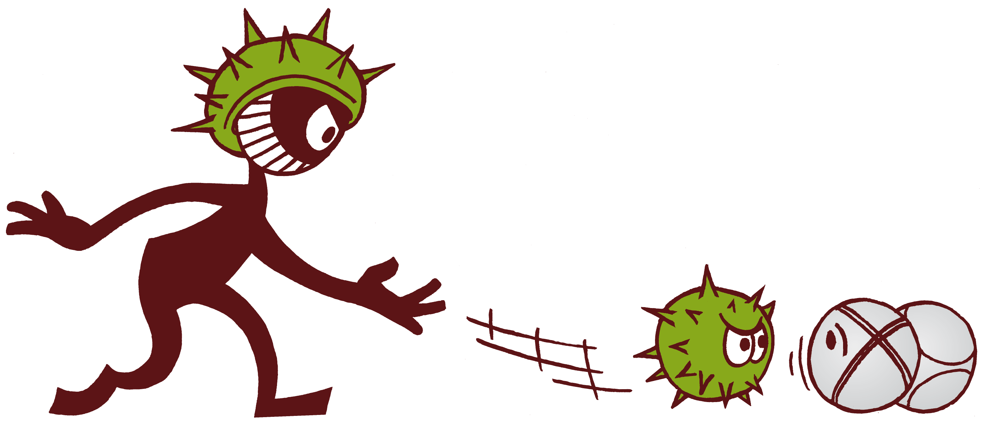 La pétanque hérissée