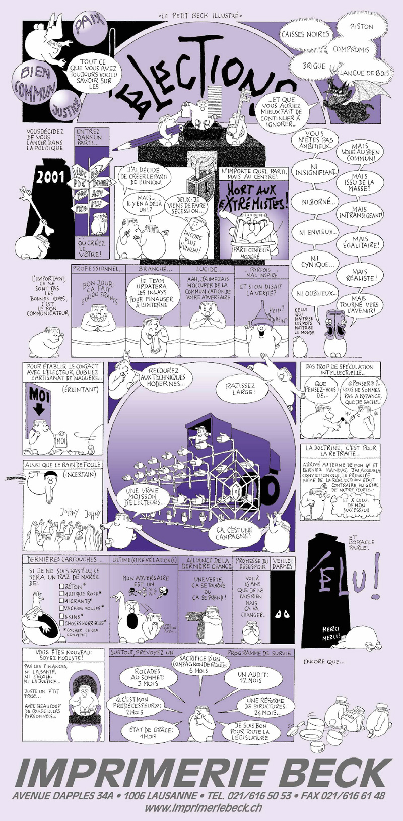 Voeux Imprimerie Beck 2001