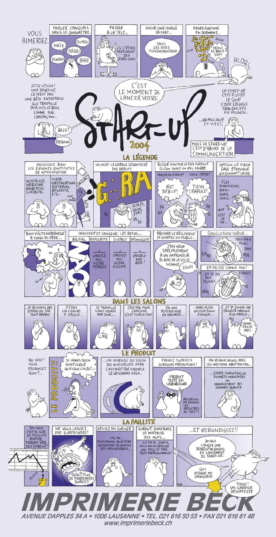 Voeux Imprimerie Beck 2004